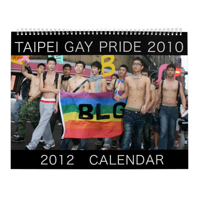 Taipei gay pride 2010, kalender 2012 (Omslag)