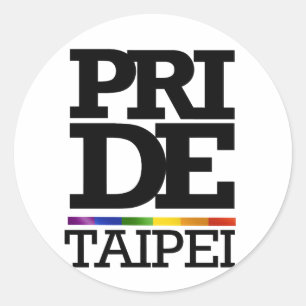TAIPEI PRIDE - .PNG RUNT KLISTERMÄRKE
