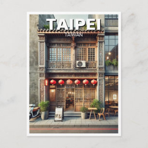 Taipei Taiwan butiksfasad Vykort