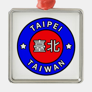Taipei Taiwan Julgransprydnad Metall