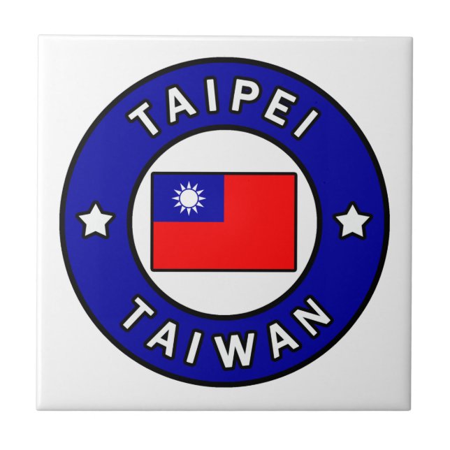 Taipei Taiwan Kakelplatta (Framsidan)