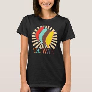 Taipei Taiwan Karta Kinesiska Taiwanesiska Land Gr T Shirt