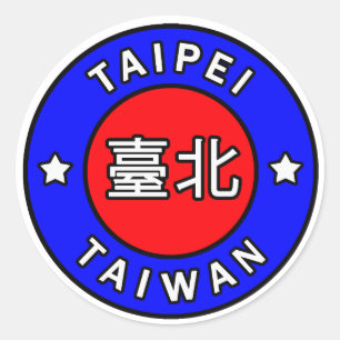 Taipei Taiwan klistermärke