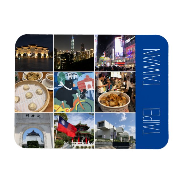 taipei taiwan magnet (Horisontell)