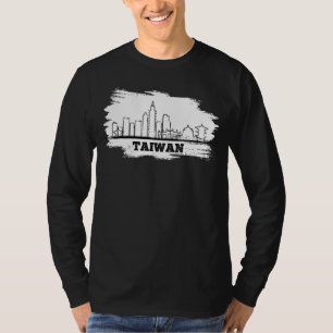 Taipei Taiwan Skyline Support Taiwan I Kärlek Ta T Shirt
