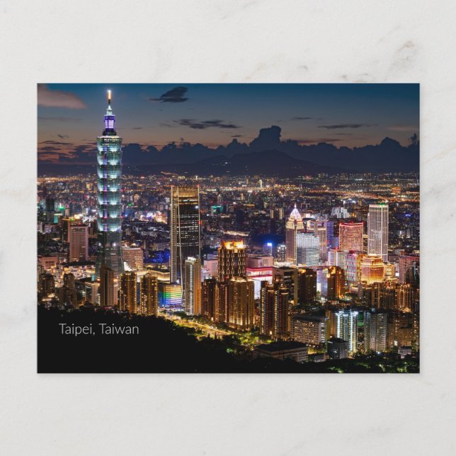 Taipei, Taiwan Vykort (Framsida)