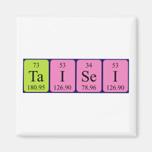 Taisei periodiskt bord namn magnet