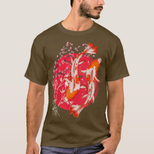 Taisho Sanke Koi Cherry Blommar Sakura Japanska Ko T Shirt
