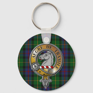 Tait Tartan & Badge Nyckelring