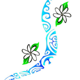 TAITIARE (Bleu) Kudde