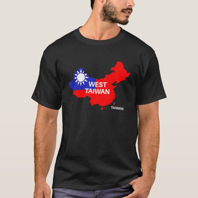 Taiwan är inte China Väster Taiwan T Shirt (Framsida)