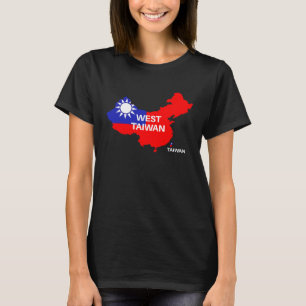 Taiwan är inte China Väster Taiwan T Shirt