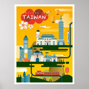 Taiwan Art Travel Illustration Poster