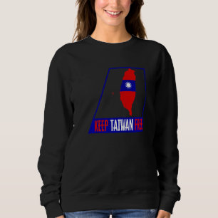 Taiwan Behåll Taiwan Fria Flagga Karta Stöd Kinesi T Shirt