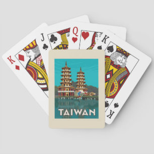 Taiwan Dragon and Tiger Pagodas Casinokort