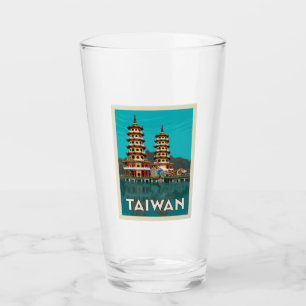 Taiwan Dragon and Tiger Pagodas Glaskopp