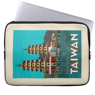 Taiwan Dragon and Tiger Pagodas Laptop Fodral