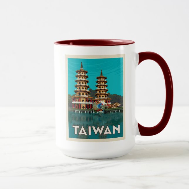 Taiwan | Dragon and Tiger Pagodas Mugg (Höger)