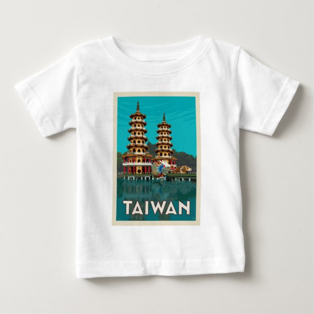 Taiwan | Dragon and Tiger Pagodas T Shirt (Framsida)