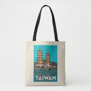 Taiwan Dragon and Tiger Pagodas Tygkasse