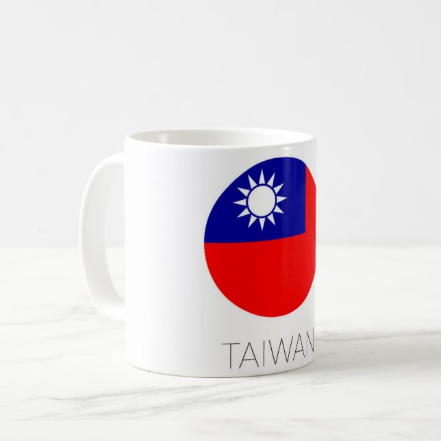 Taiwan Flag Travel Mug Kaffemugg (Framsida vänster)