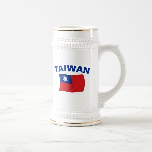 Taiwan flagga 2 sejdel (Höger)