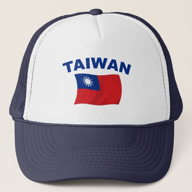 Taiwan flagga 2 truckerkeps (Framsida)