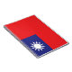 Taiwan Flagga Anteckningsbok (Högra Sidan)