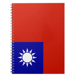 Taiwan-flagga Anteckningsbok