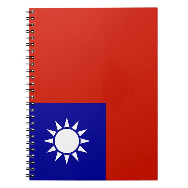 Taiwan-flagga Anteckningsbok (Framsidan)