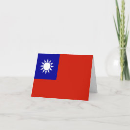 Taiwan-flagga Anteckningskort