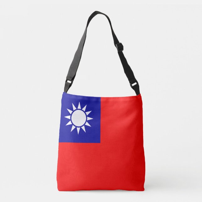 Taiwan flagga axelväska (Baksida)