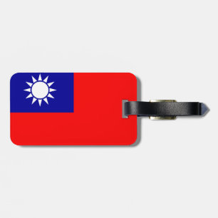 Taiwan flagga bagagebricka