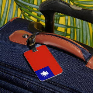 Taiwan-flagga Bagagebricka