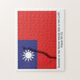 TAIWAN-FLAGGA| Delad nation| Taiwanesiska Pussel