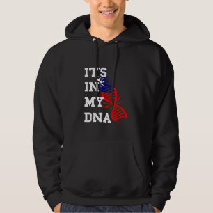 Taiwan Flagga Det Är I Min DNA-Molekyl Taiwanesisk Hoodie