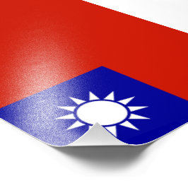 Taiwan-flagga Fototryck