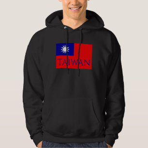 taiwan flagga hoodie