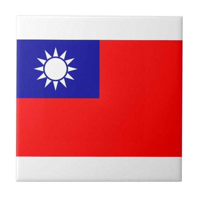 Taiwan flagga kakelplatta (Framsidan)