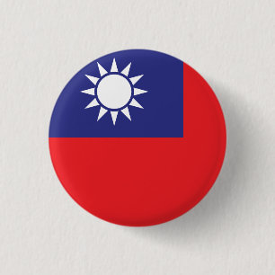 Taiwan Flagga Knapp