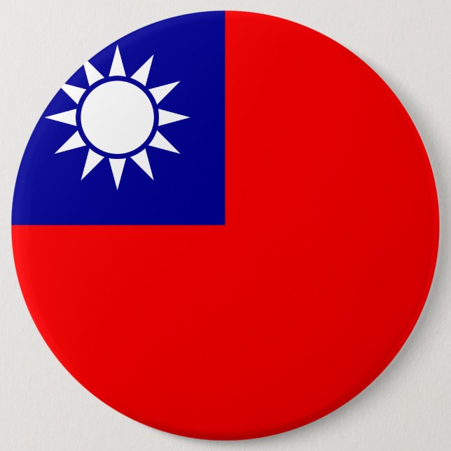Taiwan flagga knapp (Framsida)