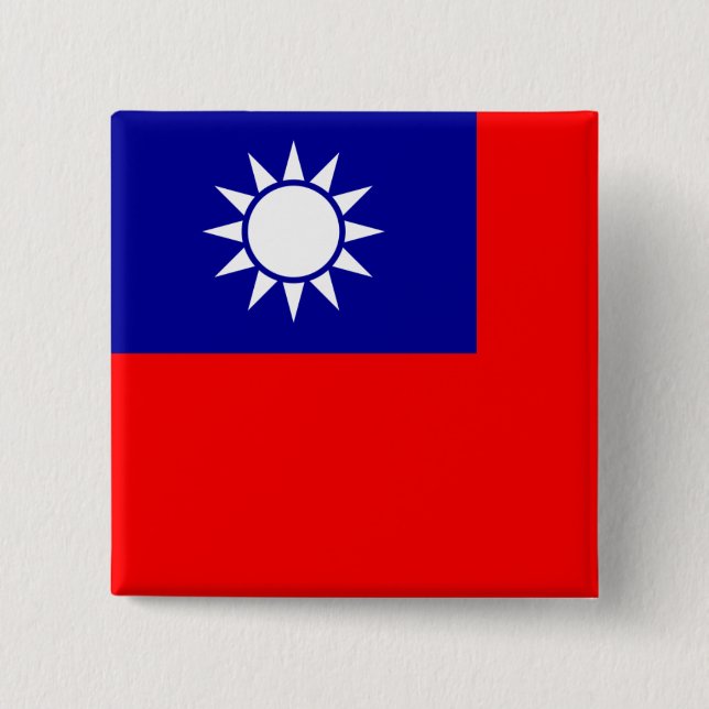 taiwan flagga knapp (Framsida)