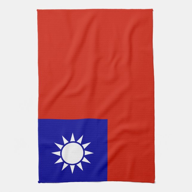 Taiwan-flagga Kökshandduk (Vertikal)