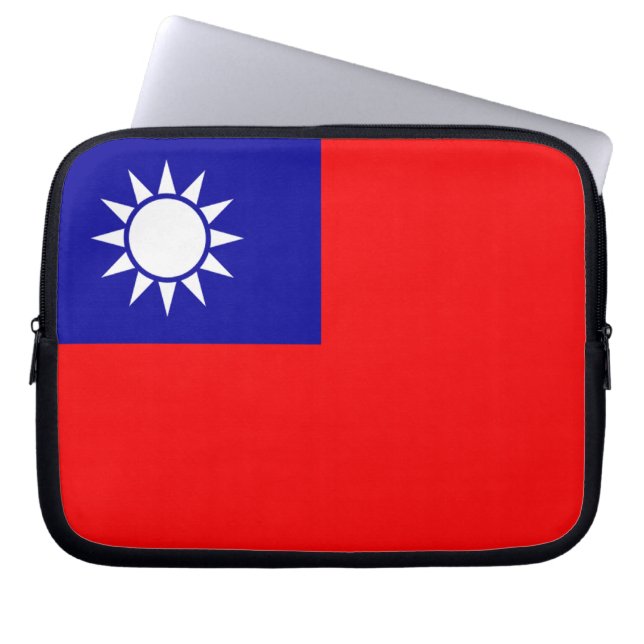 Taiwan flagga laptop fodral (Framsidan)