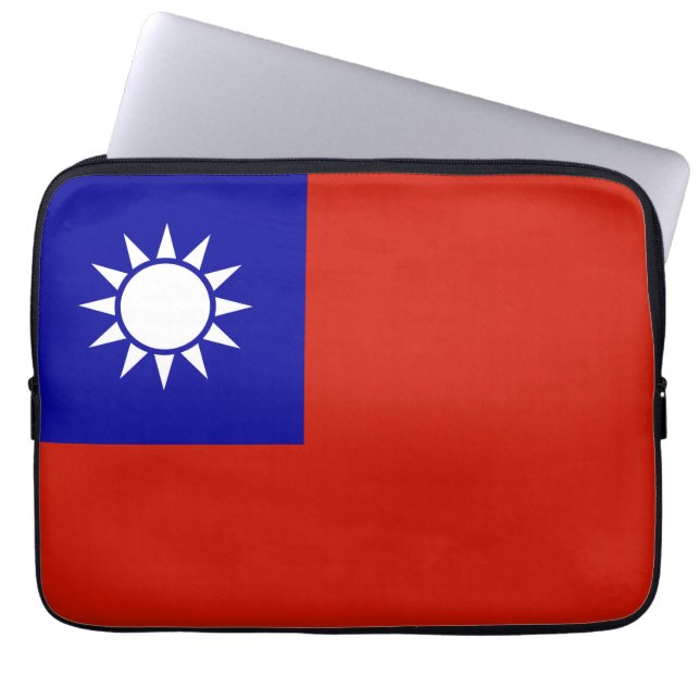 Taiwan-flagga Laptop Fodral (Framsidan)