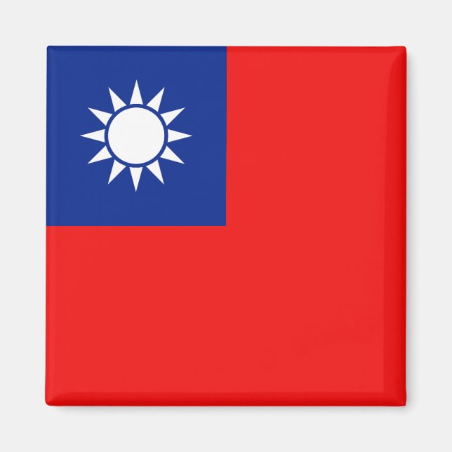 Taiwan Flagga Magnet (Framsidan)