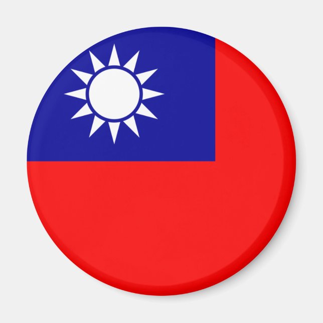 Taiwan Flagga Magnet (Framsidan)