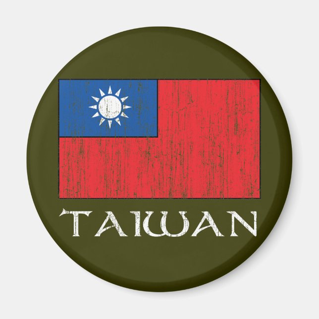 Taiwan Flagga Magnet (Framsidan)