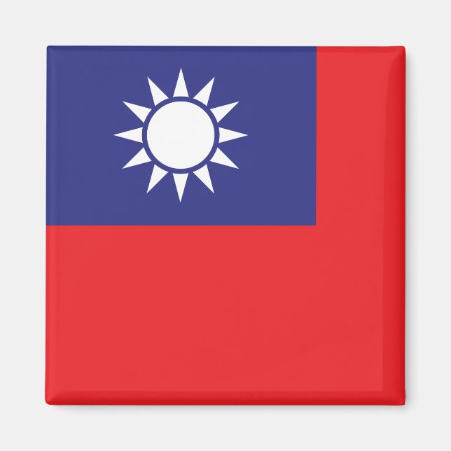 Taiwan Flagga Magnet (Framsidan)
