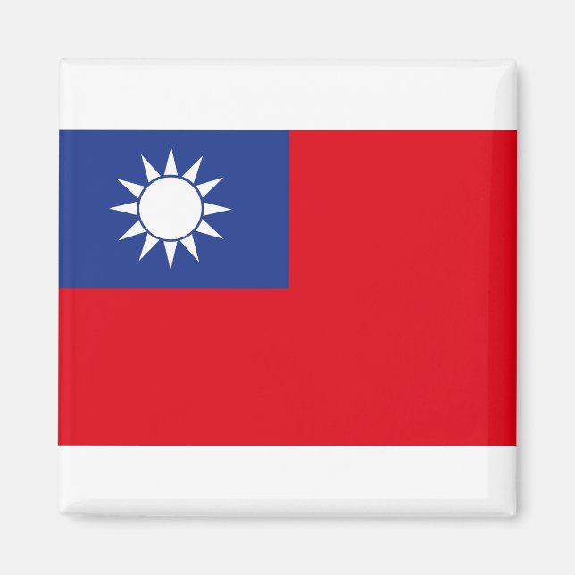 Taiwan Flagga Magnet (Framsidan)